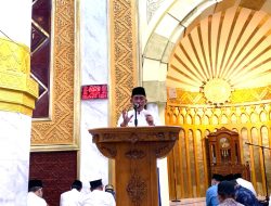 Bawakan Ceramah di Masjid Agung Ummul Qura’, Bupati Wajo Ajak Jaga Keagungan Ramadan