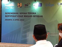 Masjid Istiqlal Dapat Penghargaan dari Bank Dunia