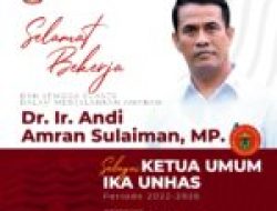 Plt Gubernur Sulsel Beri Selamat Ketua IKA Unhas Terpilih