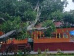 Rusak Tertimpa Pohon Tumbang, SDN 104 Maradekaya Takalar Butuh Bantuan Pemkab