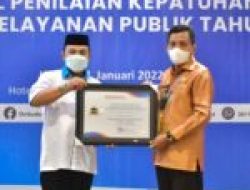 Luwu Utara Raih Penghargaan Kepatuhan Standar Pelayanan Publik Tahun 2021 dari Ombudsman RI