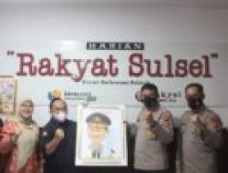 Perkuat Sinergitas, Kabid Humas Polda Sulsel Silaturahmi ke Kantor Harian Rakyat Sulsel
