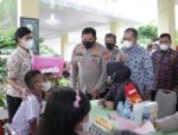Wali Kota Makassar dan Kapolda Sulsel Launching Road Show Vaksinasi Anak Usia 6-11 Tahun 