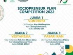 Ilmi Ikhsan Juara 2 Sosiopreneur Plan Competition 2022 PB HMI