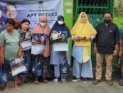 APT Salurkan Bantuan untuk Warga Korban Angin Puting Beliung di Maccini Parang