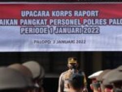 Polres Palopo Gelar Upacara Korps Raport Kenaikan Pangkat Personel