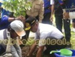 Peringati HUT ke-18, Tagana Parepare Lakukan Aksi Penanaman Pohon di KRJ