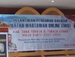 Pelantikan Pengurus IWO Toraja, Ini Pesan Bupati Tator