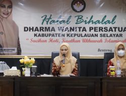Halal bi Halal DWP Kep. Selayar, Nur Meiti Mesdiyono Ajak Tingkatkan Ukhuwah Islamiyah