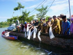 Tebar Benih Ikan di Lagading, Dollah Mando Ajak Masyarakat Jaga Populasi Ikan