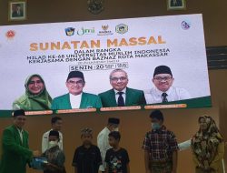 Rangkaian Milad ke-68, UMI Makassar Gelar Sunatan Massa Bagi Warga Pampang