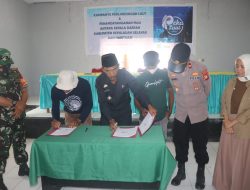 Pemerintah Kecamatan Pasimasunggu Teken MoU dengan Kelompok Nelayan Binaan Habituasi