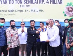 Achmad Daeng Se’re Dampingi Mentan Lepasan Ekspor Perdana Porang di Takalar