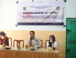 Bawaslu Takalar Gandeng Mahasiswa KKN Unhas Sosialisasikan Tolak Politik Uang di Pemilu 2024