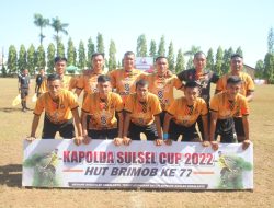 Teratai FC Tumbangkan Bhayangkara FC RS 9-2 di Turnamen Sepakbola Kapolda Sulsel Cup 2022