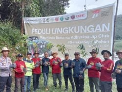 PT MDA dan Adhyaksa Jip Club Tanam 1500 Bibit Pohon di Latimojong