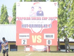 Hadapi Polres Wajo, Teratai FC Kembali Dulang Poin Penuh di Kapolda Cup 2022