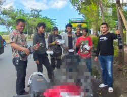 Sedekah Jumat, Satreskrim Polres Gowa Bagikan Makanan ke Anak Punk