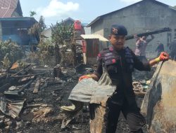 Brimob Bone Kembali Laksanakan Aksi Sosial Pasca Kebakaran Di Pallette