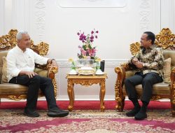 Ganjar Pranowo Berbagi Pengalaman Jadi Gubernur ke Andi Sudirman serta Bahas G2G dan B2B Jateng-Sulsel