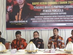 MPC Pemuda Pancasila Sidrap Gelar Rakercab 1 Tahun 2022