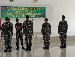 HUT TNI ke-77, 13 Personel Kodim 1420 Sidrap Dapat Kenaikan Pangkat