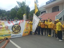 Ratusan Warga Tator Ikut Jalan Santai Meriahkan HUT Golkar ke-58 Tahun