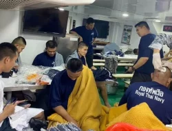 Kapal Perang Thailand Terbalik, 31 Pelaut Dinyatakan Hilang