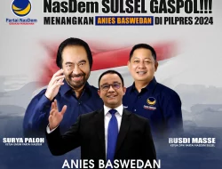 Perkenalkan Jagoannya di Pilpres, NasDem Sulsel Bakal Hadirkan Anies Baswedan di Makassar-Maros