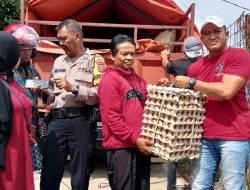 Polda Sulsel Bersama Komunitas Jurnalis Hukrim Serahkan Ratusan Paket Bantuan di Cianjur