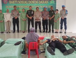 Polres Sidrap Ikut Donor Darah di Hari Juang TNI AD Tahun 2022
