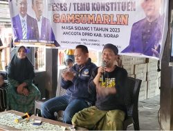 Reses di Kelurahan Massepe, Samsumarlin Serahkan Bantuan 250 Gerinda