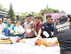 Polrestabes Makassar Musnahkan Barang Bukti 43 Kg Sabu