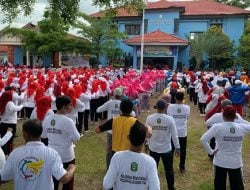 Sambut HUT Takalar ke-63, Ribuan Masyarakat Ikut Senam Massal dan Jalan Santai di Kecamatan Galut