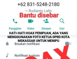 Waspada! Modus Penipuan Whatsapp, Oknum Mengatasnamakan Ketua DPRD Makassar