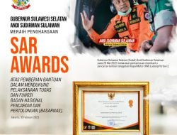 Gubernur Sulsel Raih Penghargaan SAR Awards dari Basarnas