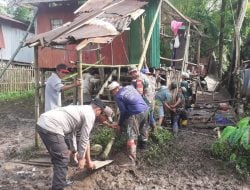 Sinergi TNI-POLRI Bantu Warga Binaan Perbaiki Rumahnya