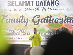 Family Gathering SMANSA 86 Makassar, Indira Ajak Alumni Bantu Warga Terdampak Banjir