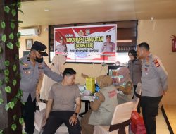 Tingkat Daya Tahan Tubuh, Polres Soppeng Gelas Vaksin Booster Tahap Dua  