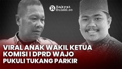 Viral, Anak Wakil Ketua Komisi I DPRD Wajo Pukuli Tukang Parkir