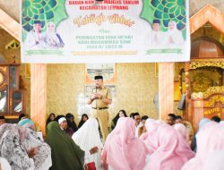 Bupati Pinrang Hadiri Tabligh Akbar BKMT Kecamatan Lembang