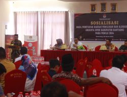 KPU Bantaeng Gelar Sosialisasi Hasil Penetapan Daerah Pemilihan dan Alokasi Kursi Anggota DPRD Pemilu 2024