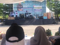 Ribuan Peserta Jalan Sehat Gratis Meriahkan HUT BUMN ke-25 di Makassar