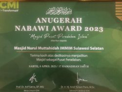 Sepuluh Masjid Terbaik, Masjid Nurul Muttahidah IMMIM Raih Penghargaan Nasional