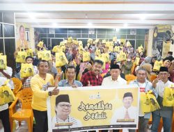 Konsolidasi Menangkan Airlangga di Pilpres, Hamka B Kady Berbagi 2.000 Paket Sembako ke Tim Pemenangan