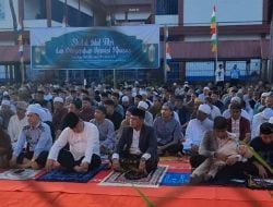 Kepala Divisi Pemasyarakatan Kemenkumham Sulsel Shalat Idul Fitri Bersama WBP Lapas Makassar