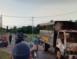Mobil Truk Polisi Ditemukan Terbakar di Pinggir Jalan Hebohkan Warga Jeneponto
