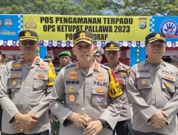Kapolres Sidrap Pantau Pos Terpadu OPS Ketupat Pallawa 2023