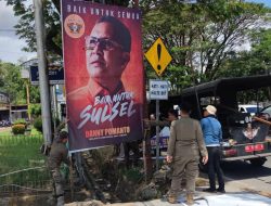 Bapenda Makassar Tertibkan Reklame di Ruas Jalan Protokol