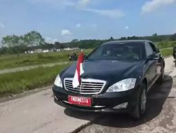 Gubernur Lampung Kena Prank, Presiden Jokowi Pilih Lewat Jalan Rusak Saat Kunker